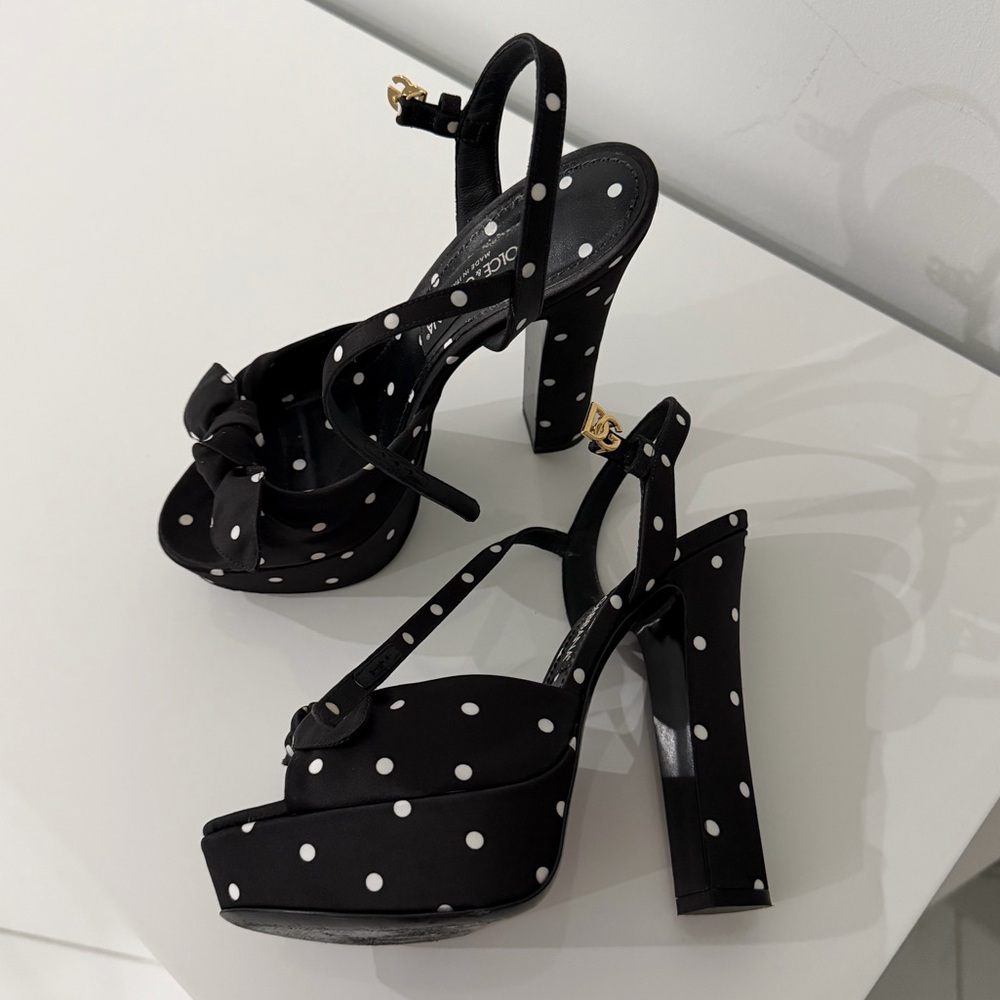 Dolce & Gabbana Black and White Heels - Picture 4 of 7